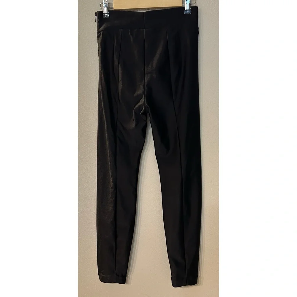 Good American The High Shine Black Leggings Skinny Cocktail Party - Picture 3 of 11